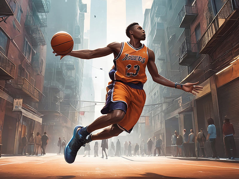 在篮球场用排球打法？！有点帅，怎么回事？😓